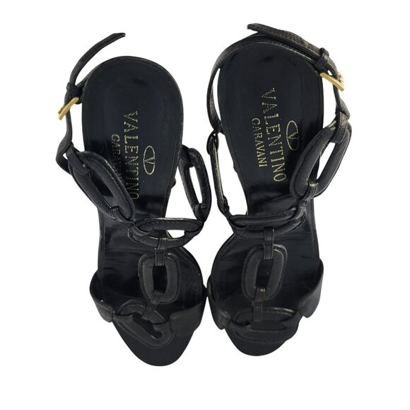 Valentino Garavani Black Leather Stiletto Heels – Size 40 EU | 9.5 US - Picture 8 of 11